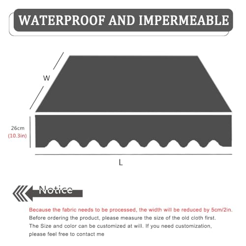 Toile d'ombrage pour auvent rétractable et imperméable de terrasse