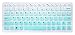 Silicone Keyboard Cover Skin for Lenovo Yoga 710 14", Yoga 710 15.6" 15", Flex 4 14", ideapad 110 14", ideapad 310s 14", ideapad 510s 14" Laptop (Ombre Mint Green)