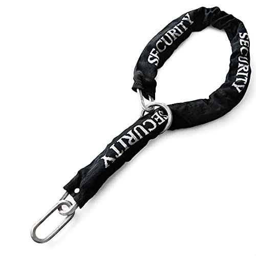 Radikal RK10120L Chaîne antivol de haute résistance pour moto Acier cémenté Ø 10 hexagonal 120 cm Système de nœud Noir 120 cm