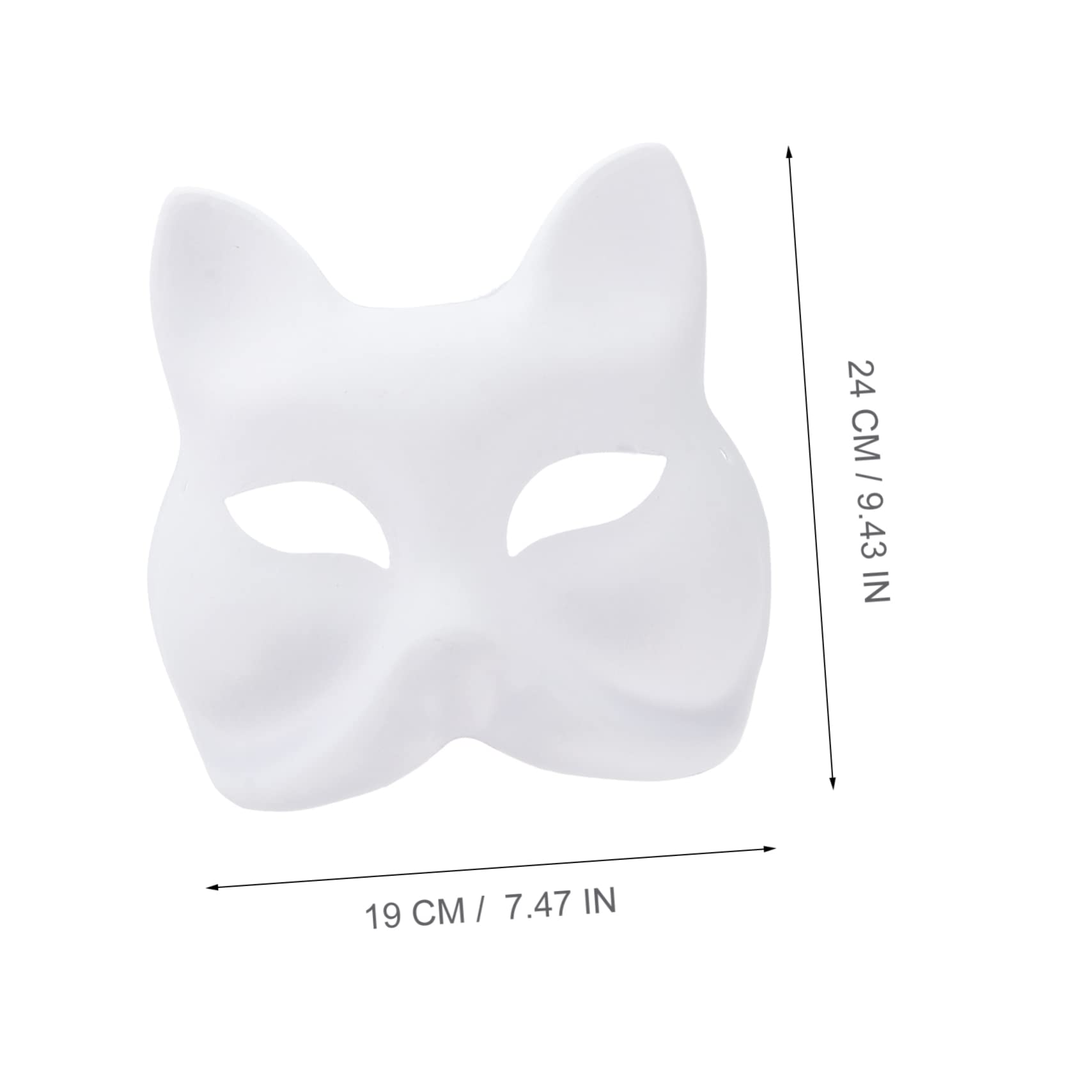 GALPADA Maschera Vuota Maschera Verniciabile Vestito Vestiti Di Halloween Costume Vuoto Fai Da Te Pieno Maschera Cosplay Maschere Cosplay Maschera Per Gli Occhi Bianca Carta