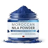 Moroccan Nila Powder – Natural Blue Clay Mask for Face, Body & Hair – Exfoliates for Glowing, Even-Toned Skin – Plant-Based & Traditional Hammam Skincare for All Skin Types