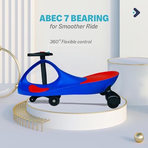 Image of Kids Swing Panda Car (Blue /Black)