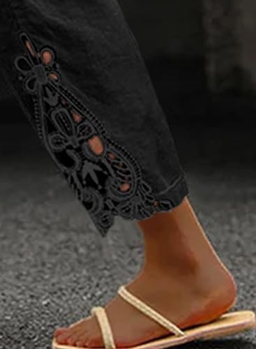 Image of Women Fashion 2026 Casual Elastic Waist Pants with Pockets