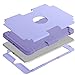 iPad Mini 4 Case,iPad Mini 4 Retina Case,BENTOBEN Anti-Slip Shock-Absorption Silicone High Impact Resistant Hybrid Three Layer Protective Cover for iPad Mini 4(Light Purple & Purple)