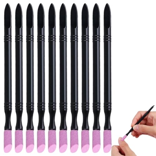 10 Pezzi Strumento La Rimozione Delle Rifinitore, Spingi Cuticole, Quarzo, Nail Art manicure Tool, per Donne