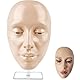 Schminkpuppe, Schminkkopf Für Mädchen, Silikon Make-Up-Übungs Gesicht, Wiederverwendbares Make Up Übungsgesicht, Vollgesichtsübung Silikon Trainingsgesicht, Silikon Mit Ständer Für Die Schminkpraxis