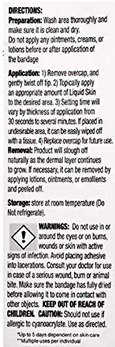 Liquid Skin The Better Bandage; Waterproof, Quick Dry, Seal & Protect, 4-Count #TOP3