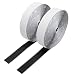 Hompie 4" Self Adhestive Hook and Loop Strips, 47.2 Inch Super Sticky Glue Nylon Fabric Fastener Tape Patch for Home School Office -Black