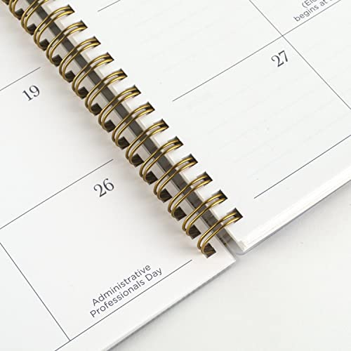 Mead 2023-2024 Academic Planner, Weekly & Monthly, 8-1/2" X 11", Large, Monthly Tabs, Pocket, Flexible Cover, Customizable, Caprice, Yellow Floral (1319A-901A) #TOP3