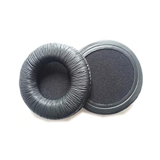 Milisten Ett par ersättare öronkuddar öronkuddar öronkuddar för Sony Mdr-V500dj / Mdr-V55/Mdr-7502 hörlurar öronkuddar öronkuddar öronkuddar reservdelar (svart)
