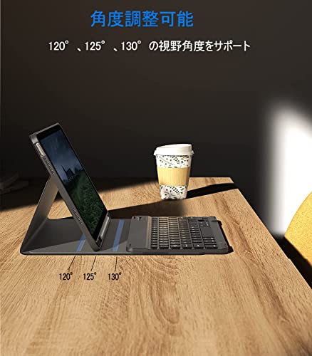 SENGBIRCH iPad 9世代 キーボード ケース 10.2インチ 第8/7世代 カバー 耐衝撃 ワイヤレス bluetooth iPad Air3 Pro 10.5 キーボード付きケース 脱着式 多角度調整 オートスリープ機能付き Pencil収納 全面保護 ブラック