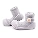Attipas-Zapatos Primeros Pasos- Modelo Shooting Star- Color Gris (Large, Numeric_21_Point_5)