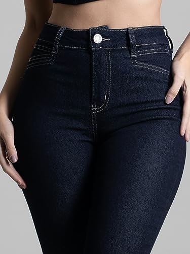 Calça Jeans Feminina Sawary Levanta Bumbum Elastano Lycra Confortável Moda Feminina Bonita (as2, wai