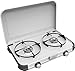 Campingaz - Hornillo de gas, cocina para camping (2 fuegos, 4000 W, para exteriores, compacto), unisex, Hornillo de gas., gris, talla única