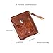 FAYZSOWSR Genuine Leather Zipper Coin Purse for Men, Mini Leather Coin Purse Coin Pouch Holder Vintage Change Wallet Coin Pouch for Men Women (Brown)