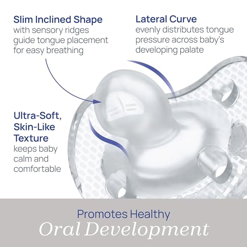 Image of Chicco Luxe Orthodontic Pacifier One-Piece Silicone, 2-Count, 6-16 Month (Pack of 6)