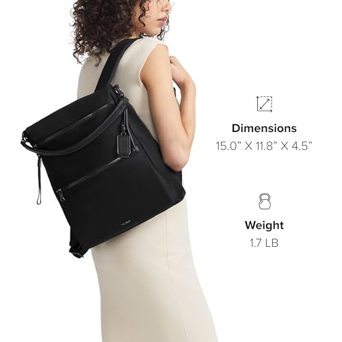 Image of TUMI Voyageur Leigh Backpack /Tote Black /Gunmetal One Size