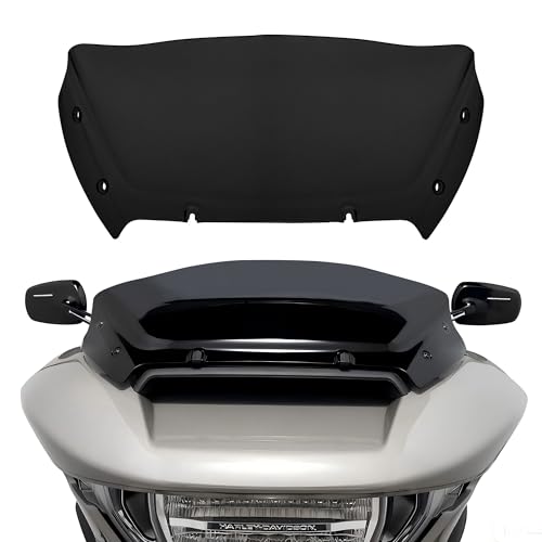 FATECIM 9 Wave Windshield Windscreen Air Deflector for Harley CVO Road Glide FLTRXSE 2023-up CVO Road Glide ST FLTRXSTSE 2024-up Road Glide FLTRX 2024-up Accessories (Dark Smoke)