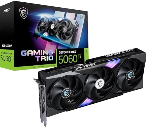 MSI NVIDIA GeForce RTX 5060 Ti 8G Gaming Trio OC GDDR7 128bit Gam...