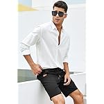 JMIERR Mens Casual Shorts - Cotton Drawstring Summer Beach Stretch Twill Chino Golf Shorts - Image 3