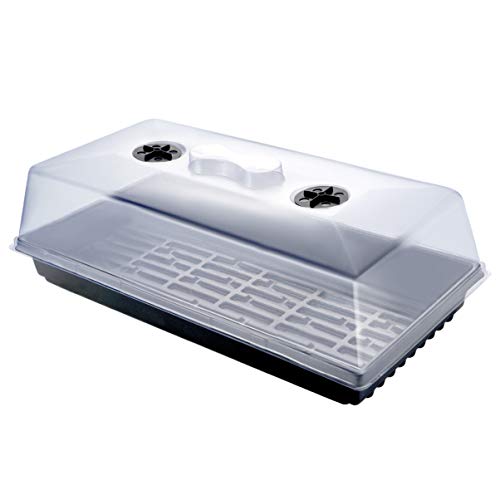 Yardwe Anzuchtkasten mit bruchsicherem Deckel Schwarz