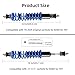 Roykaw Golf Cart Front/Rear Shock Absorber Kit Heavy Duty Coil Over Shocks Compatible with EZGO TXT/Medalist 1994-up Gas & Electric Models, 2 Packs, OEM# 70928-G01, 76418-G01, 70630-G01