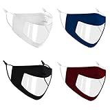 Woplagyreat Clear Window Face Mask Clean Reusable for Women Fashion Washable Breathable Designer Clo