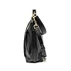 COACH Pebbled Leather Marlon Hobo Shoulder Handbag (IM/Black)
