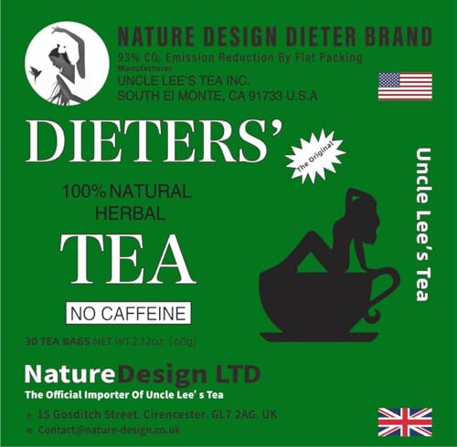 Dieters Drink Green Slimming Tea Dieters Tea With New Ecofriendly Packaging With 93% Reduced Co2 Impact