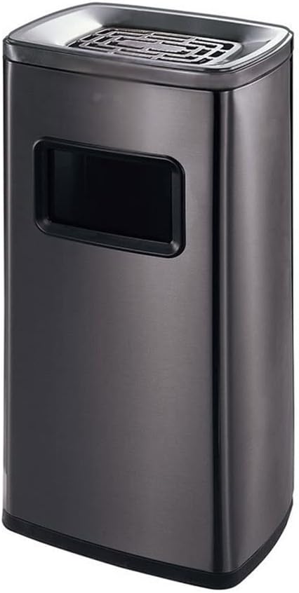 Stand Up Ashtray Stainless Steel Ashtray Trash Can Indoor Corridor Cigarette Butt Post Vertical Ashtray Outdoor Cigarette Butt Trash Can Cigar Ashtrays For Outdoors (Color : F)