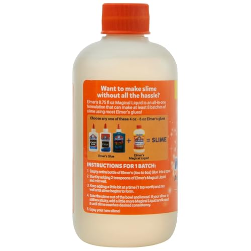 Elmer's Magical Liquid, Slime Activator Solution, Updated Formula for Double Slime Output, Safe, Washable, 8.75 fl oz - Kids Activity, Arts & Crafts, #1 Teacher Brand by Elmer's - Image 7