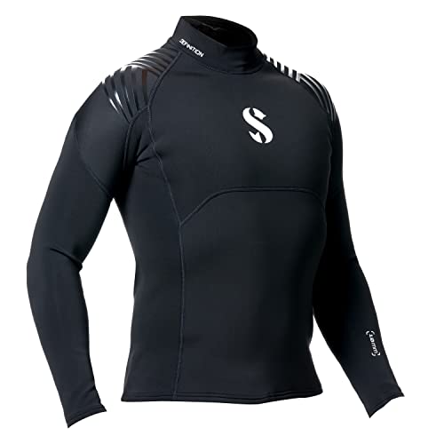 SCUBAPRO Men's Definition Top, Long Sleeve Wetsuit, 1mm (XS, Black)