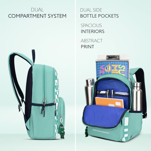 Image of United Colors of Benetton Unisex High-School Backpack SNOOPY | Printed Daypack with 2 Compartments, Airmesh Padding | Backpack for School Girls and Boys | 16L Capacity