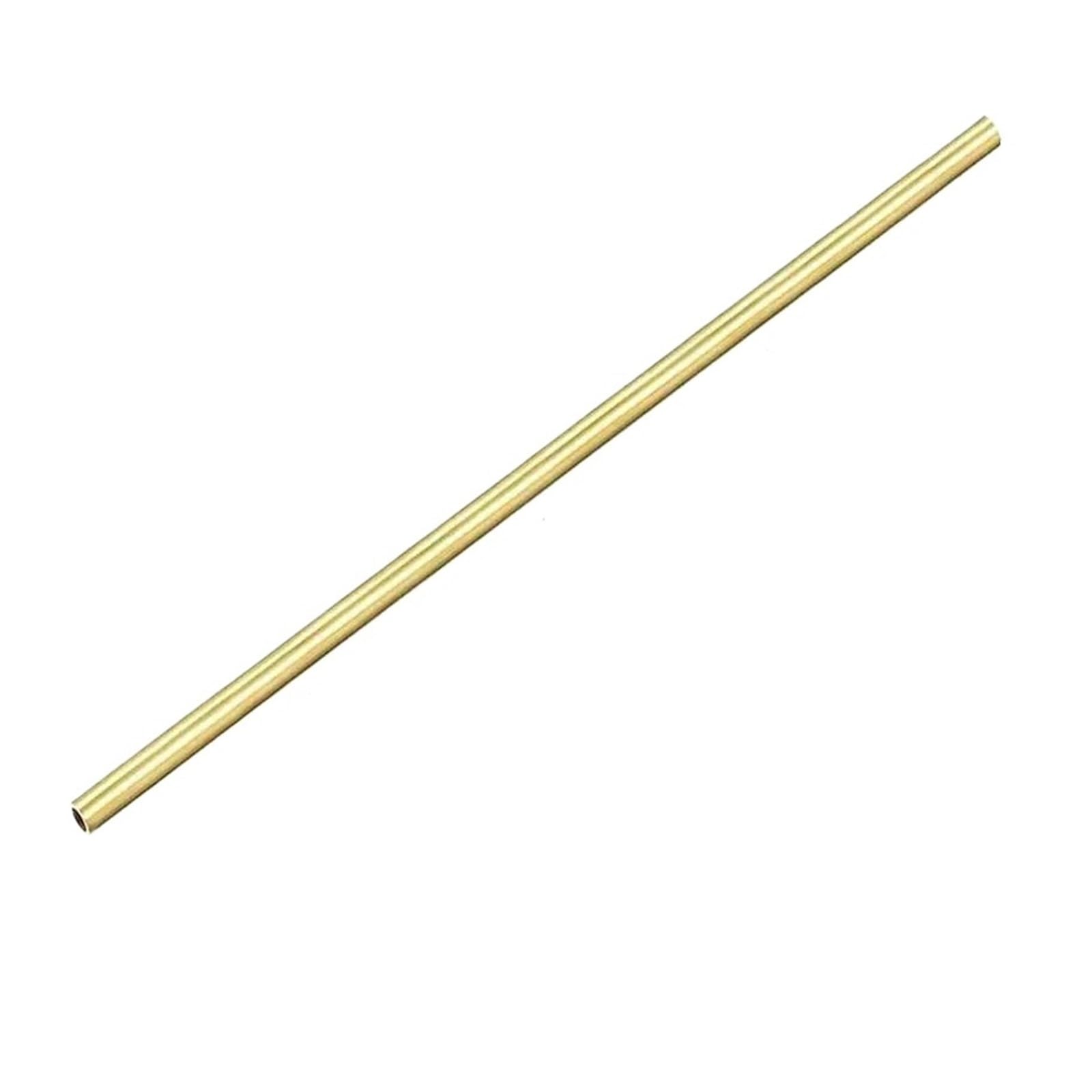 Tubo de cobre y latón, tubo 1mm espesor pared, longitud 300/500mm, recto, diámetro exterior, varilla modelado, corte DIY, 1 ud