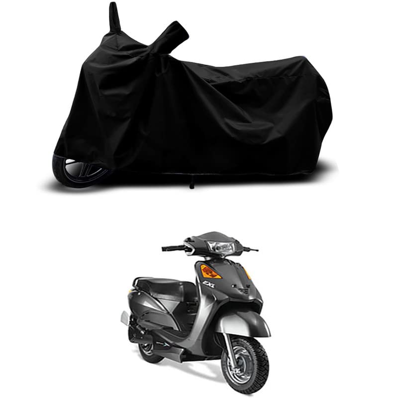 Image of 100% Scratchproof /UV-Rays /Heat Protection /Birds Dropping /Water Resistant /Dust Proof /Waterproof /Full Bike Scooty Two Wheeler Body Cover Compatible for Indus Yo Xplor STD All Varients[Black]