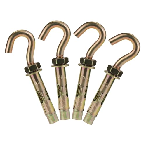 Concrete Wall Hooks, 15/32" x 4-1/4" Open Hook Expansion Anchors