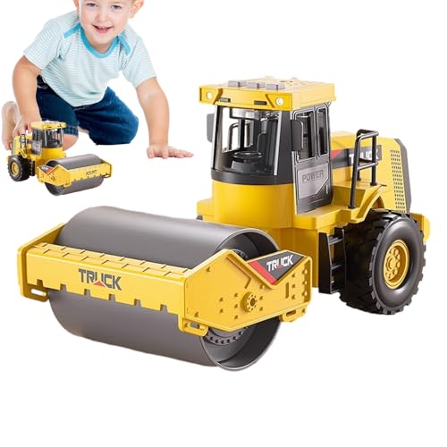 Véhicule en métal à collectionner : réplique de planificateur de chantier en fonte pour enfants