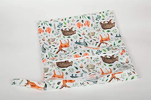 Image of 12 Pieces Cloth Menstrual Pads,Reusable Sanitary Pads,Size 14 inch Overnight,Unscented