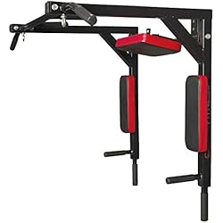 Poleas Caseras Para Hacer Ejercicio CCLIFE Barra dominadas pared dips Entrenamiento múltiple Máquina de dominadas Barra de dominadas multifuncional pull up Carga máx.: 120 kg