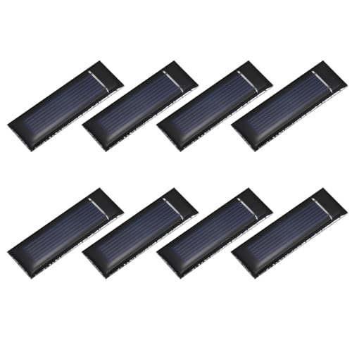 QUARKZMAN 8PCS 0.5V 0.08W 0.16A Mini Paneles Solares Para Energía Solar, Pequeñas Células Fotovoltaicas Para Cargar Materiales De Juguetes Eléctricos DIY Kits De Sistema Solar, 2.08