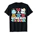 Back to School Rock Paper Scissors 4th Grade Bot Girl Kids T-Shirt