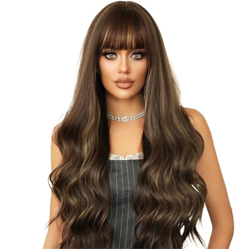 Perruque cheveux bouclés ondulés sur le dessus pour masquer la perte de densité