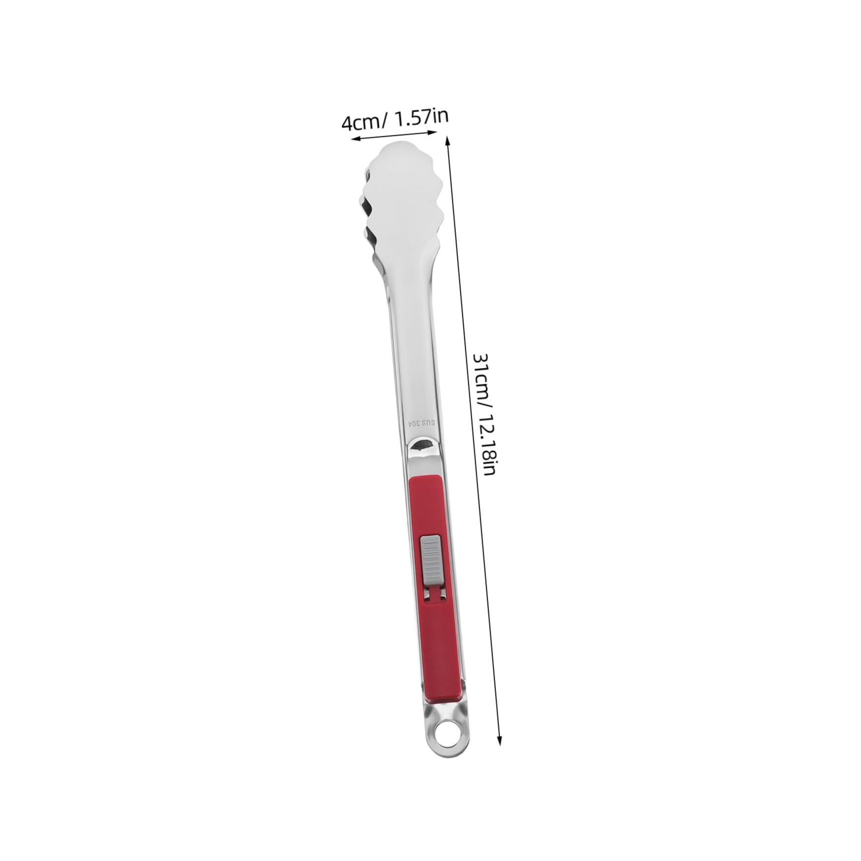 ifundom 3 Pezzi Clip di pesce alla griglia pinza cucinando servire grigliare dovere Pinze da barbecue Pinze per grigliate pinze pesanti pinze per cucinare pinze per grill acciaio 304 rosso