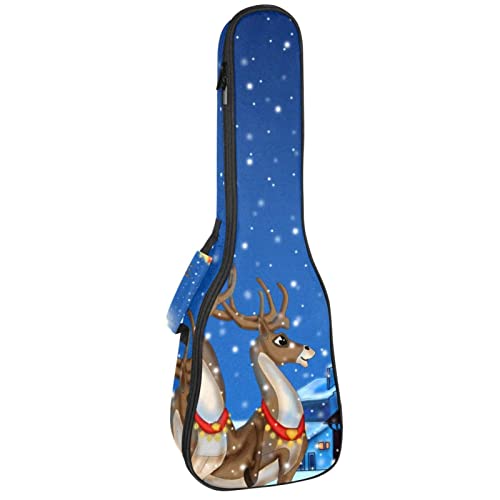 Housse pour ukulélé Père Noël sur le toit avec rembourrage en éponge de 10 mm d’épaisseur 53,3 cm avec sangles réglables… - Les Beatles, Paul McCartney, John Lennon, RIngo Starr, George Harrison Housse pour ukulélé Père Noël sur le toit avec rembourrage en éponge de 10 mm d'épaisseur 53,3 cm avec sangles réglables…