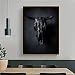 Toile oeuvre d'art tête de taureau cassée Art abstrait affiches et impressions photos murales moderne salon décoration de la maison-30x45 cm sans cadre