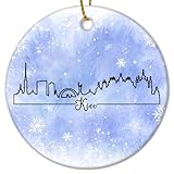 ☃ Regalo preciado: Nuestro adorno no es solo para decoración, sino que también es un regalo sincero para amigos y familiares. Su artesanía superior y atractivo llamativo añadirán un toque de refinamiento a cualquier árbol de Navidad, ventana, techo o puerta.