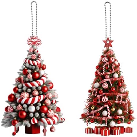 2-Pack of Fun Christmas Ornaments for Holiday Decorations, Bags, Keychains, Family Gatherings, Anniversaries, Halloween, and White Elephant Gifts