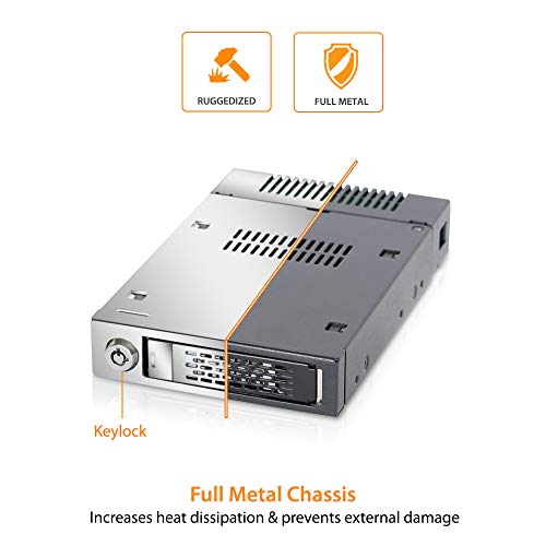 ICY DOCK Rack Móvil ToughArmor MB601VK-1B 2.5” U.2 NVMe SSD miniatura 3