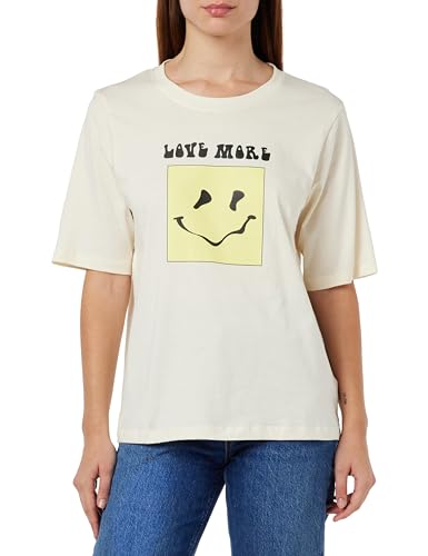 T-shirt graphique femme en jersey fluide respirant coupe ample et manches mi-longues KAFFE