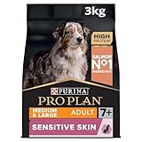 PRO PLAN® Medium & Large Adult Senior Sensitive Skin 7+ Dry Dog Food with Salmon 3kg